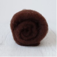 DHG 28 micron Carded Wool Batts COCOA