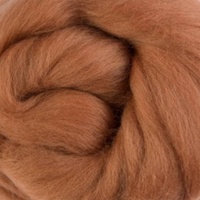 DHG Natural Dyed 19 micron Wool Tops GINGER (Sorghum)