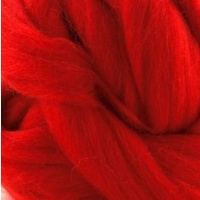 Polish 27 Micron Merino Wool Tops Bright Red