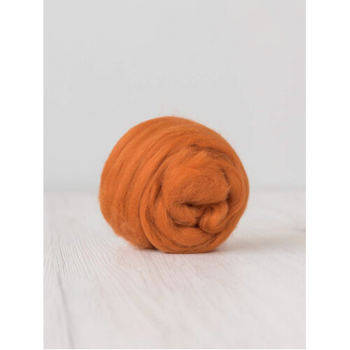 DHG 19 micron Wool Tops MARIGOLD [SIZE: 50gms]