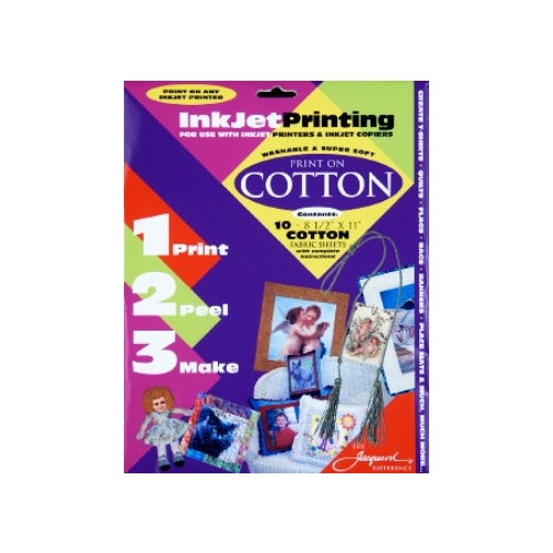 Inkjet Printing - COTTON Pkt 10 sheets 8.5 x 11"