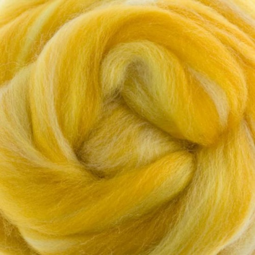 DHG Wool/Silk Tops Blends CORN (Size: 50gm)