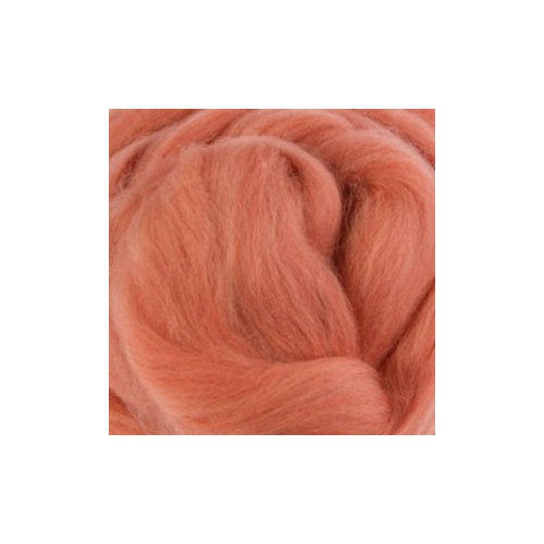 Natural Dyed Wool Tops Geranium (Madder) (Size: 50gm)