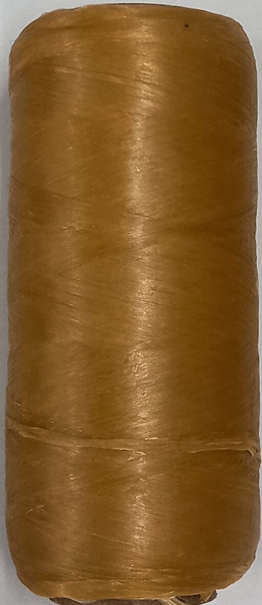 Kulay Black Artificial Sinew Waxed Flat Polyester Thread, Black