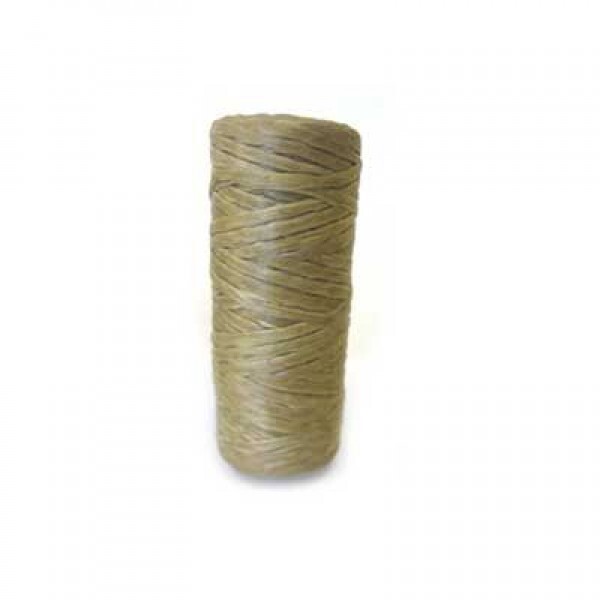 Kulay Brown Artificial Sinew Waxed Flat Polyester Thread, Brown