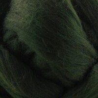 Combed Wool Tops Dark Green 27 micron 100gm