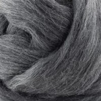 Combed Wool Tops Dark Grey 27 micron 100gm