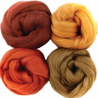 Combed Wool Felting Pack | Browns 110gms