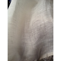 White Fine Weave Pure Linen 110gsm 140cm - 10mtr roll  
