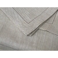Pure Linen Table Runner Hemstitched 38 X 150cm  