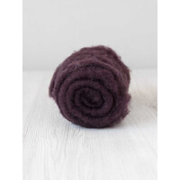 DHG 28 micron Carded Wool Batts PURPLE
