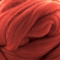 27 Micron Polish Merino Wool Tops - Raspberry