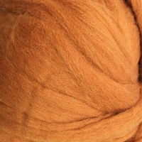 21 micron Craft Wool Tops COPPER 