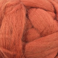 21 micron Craft Wool Tops BURNT ORANGE 