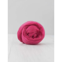 DHG Wool Tops 19 Micron RASPBERRY