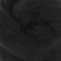 DHG Corriedale Wool Tops 27 micron - BLACK