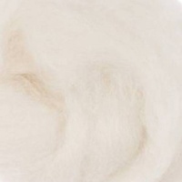 DHG Corriedale Wool Tops 27 micron - NATURAL WHITE