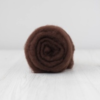 DHG Carded Wool Batts 19 micron CHOCOLATE