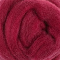 DHG Wool/Silk Tops RASPBERRY