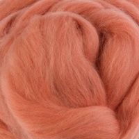 DHG Natural Dyed 19 micron Wool Tops GERANIUM (Madder)