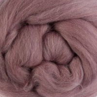 DHG Natural Dyed 19 micron Wool Tops PLUM (Logwood)