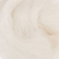 DHG 16 Micron Wool Tops NATURAL WHITE