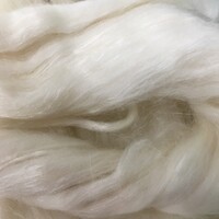 Natural White  -  70% Wool/ 30% Silk Tops 