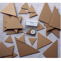 Itajime Triangles - Half Square (Size: Pair 12cm)