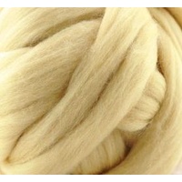 27 Micron Polish Merino Wool Tops -  Light Yellow