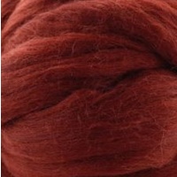 27 Micron Polish Merino Wool Tops - Brown