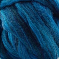 27 Micron Polish Merino Wool Tops - Deep Blue Sea