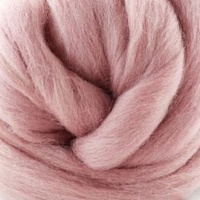 27 Micron Polish Merino Wool Tops - Dusky Pink