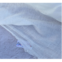 Linen Sample - Pure Linen 110gsm Fine Weave WHITE
