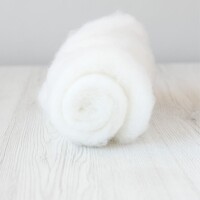 DHG 28 micron Carded Wool Batts SNOW