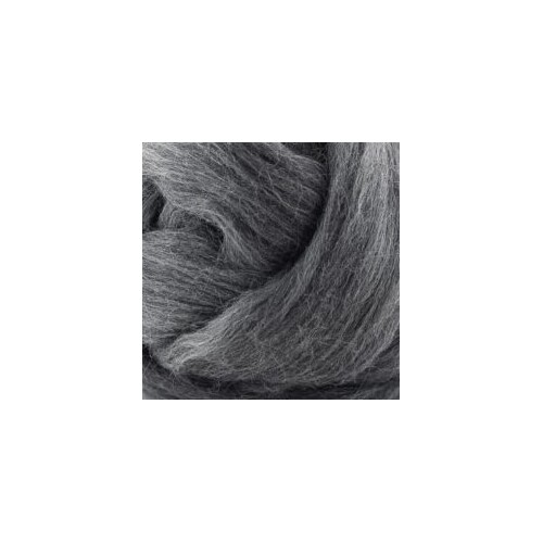 Combed Wool Tops Dark Grey 27 micron 100gm