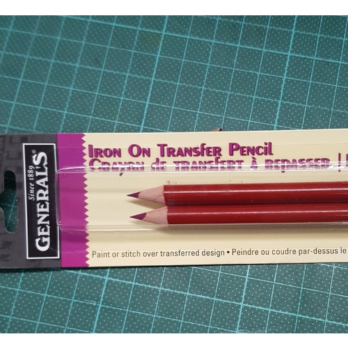 Iron on Transfer Pencil - Red Pkt 2