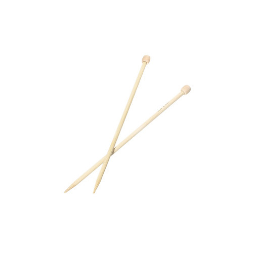 Bamboo Knitting Needles Size 6mm 23cm long