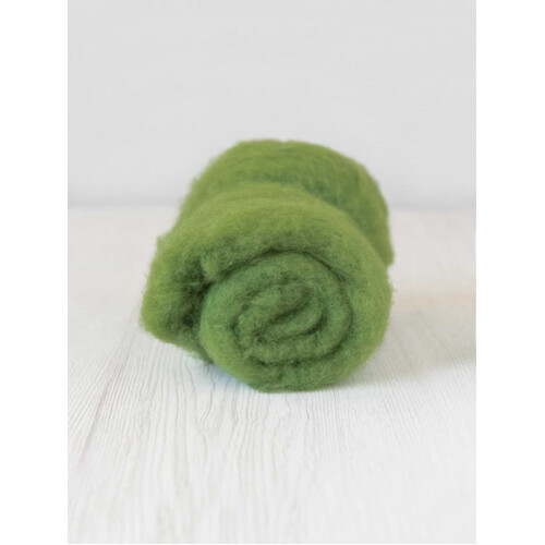 DHG 28 micron Carded Wool Batts LEAF [SIZE: 50gm]