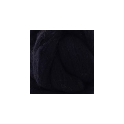 27 Micron Wool Tops Black [Size: 100gm]