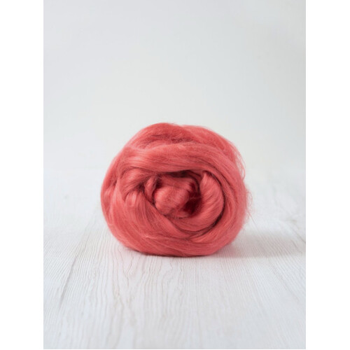 DHG Viscose Tops/ Rovings CORAL [Size: 50gm]