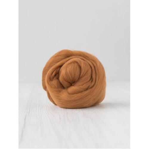 DHG 19 micron Wool Tops CINNAMON [Size: 1kg]