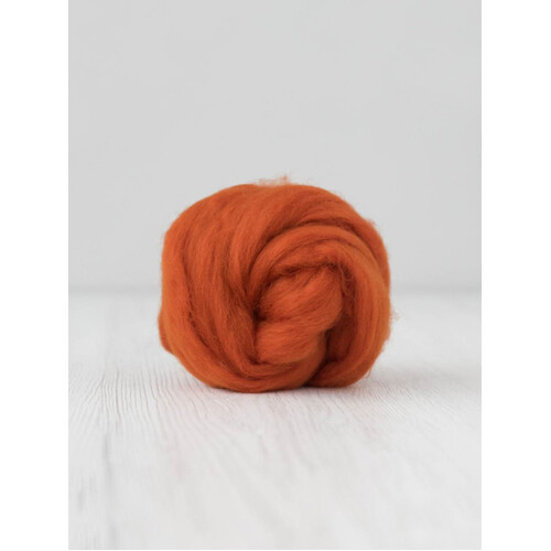 Pumpkin Wool Tops 19 Micron  [SIZE: 50gms]