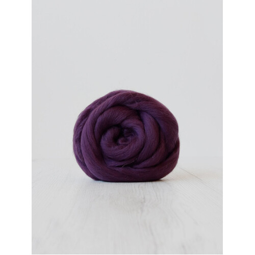 DHG 19 micron Wool Tops EGGPLANT [SIZE: 50gm]