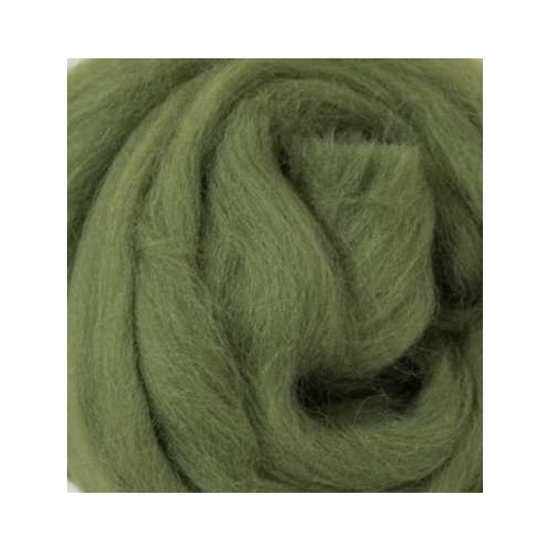 21 Micron Craft Wool Tops KHAKI [Size: 100gm]