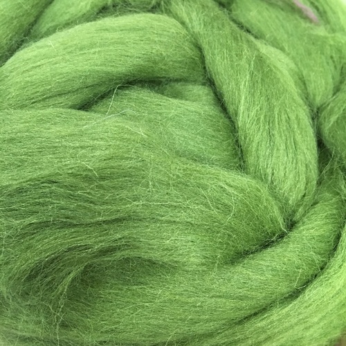 21 Micron Craft Wool Tops OLIVE [Size: 100gm]