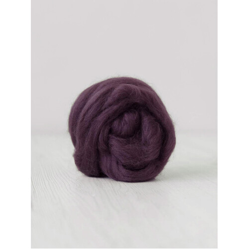 DHG 19 micron Wool Tops PURPLE (Size: 50gm)