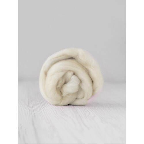 Natural White Wool Tops 19 micron  (Size: 100gm)
