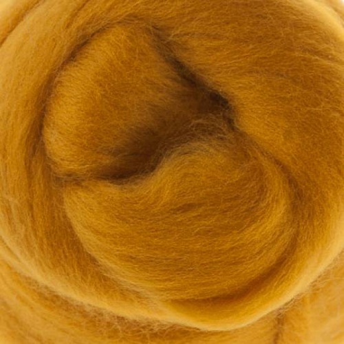 Saffron  -  Wool/Silk Tops (Size: 50gm)