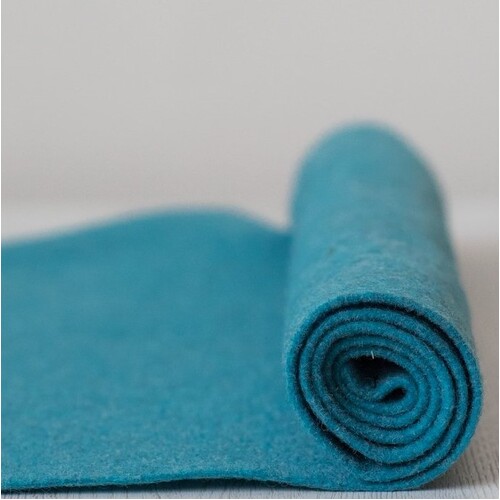 Turquoise Thermoformable Felt [SIZE: 75 x 100cm]