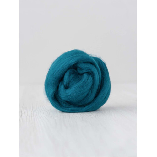 Teal Wool Tops 19 Micron [Size: 100gm]